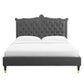 Clara Performance Velvet Queen Platform Bed By Modway - MOD-6593 | Beds | Modishstore - 8