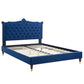 Clara Performance Velvet Queen Platform Bed By Modway - MOD-6593 | Beds | Modishstore - 50