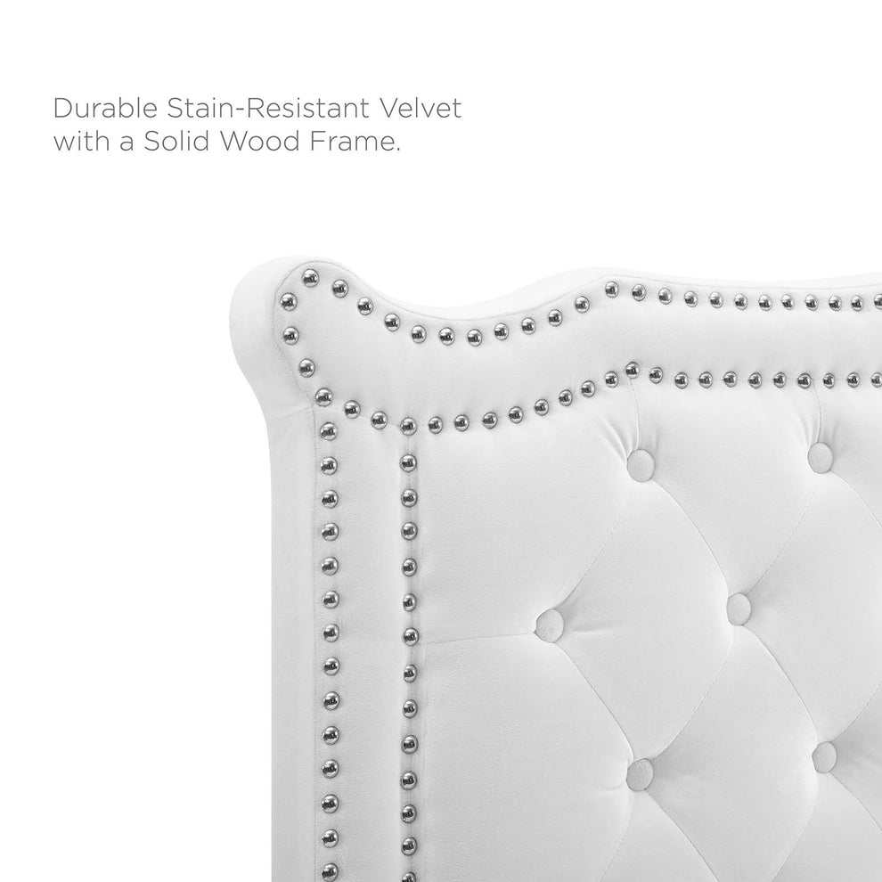 Clara Performance Velvet Queen Platform Bed By Modway - MOD-6593 | Beds | Modishstore - 87