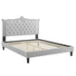 Clara Performance Velvet Queen Platform Bed By Modway - MOD-6594 | Beds | Modishstore - 28