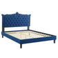 Clara Performance Velvet Queen Platform Bed By Modway - MOD-6594 | Beds | Modishstore - 50