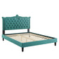 Clara Performance Velvet Queen Platform Bed By Modway - MOD-6594 | Beds | Modishstore - 72