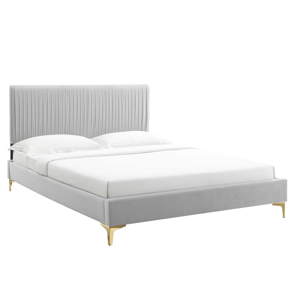 Modway Peyton Performance Velvet Queen Platform Bed - MOD-6595 | Beds | Modishstore - 16