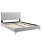 Modway Peyton Performance Velvet Queen Platform Bed | Beds | Modishstore-17