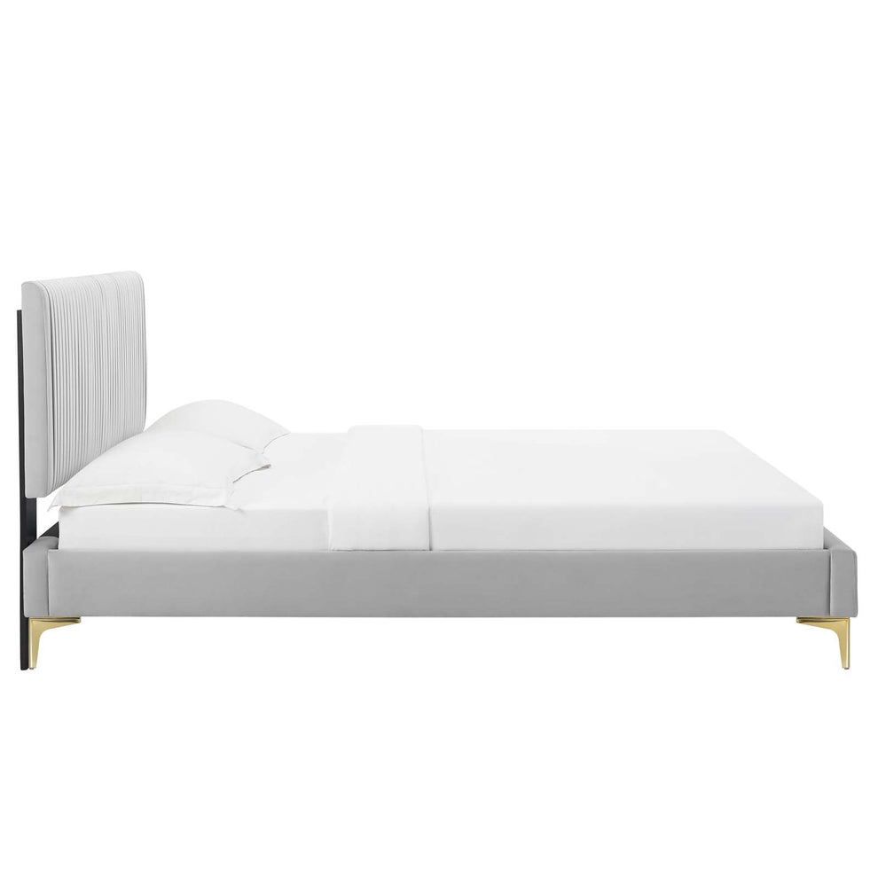 Modway Peyton Performance Velvet Queen Platform Bed - MOD-6595 | Beds | Modishstore - 19