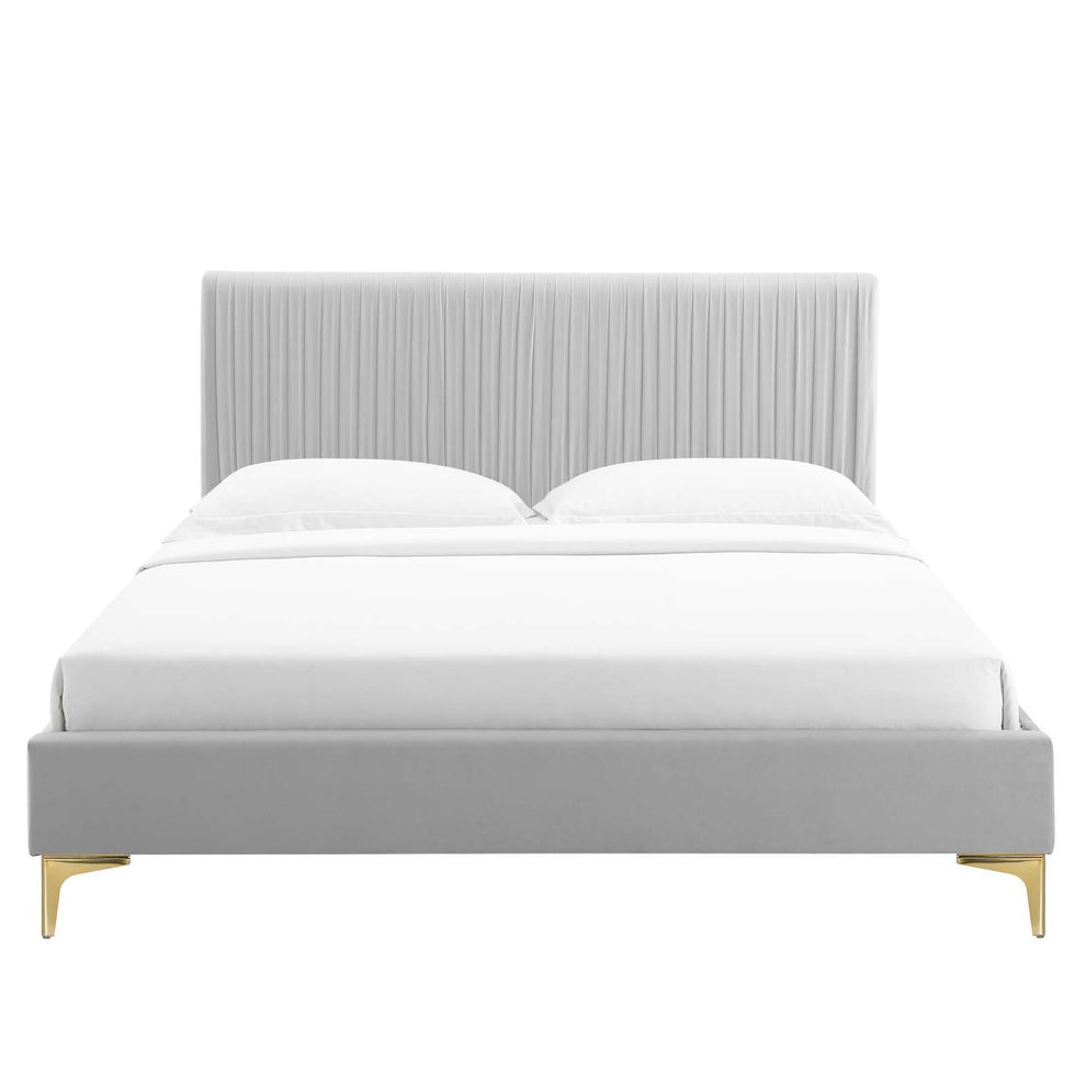 Modway Peyton Performance Velvet Queen Platform Bed - MOD-6595 | Beds | Modishstore - 21