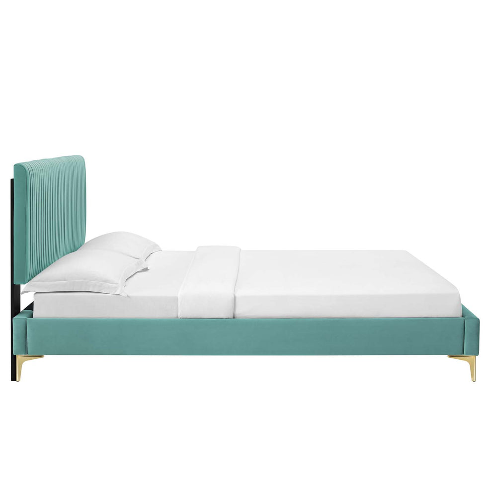 Modway Peyton Performance Velvet Queen Platform Bed - MOD-6595 | Beds | Modishstore - 25
