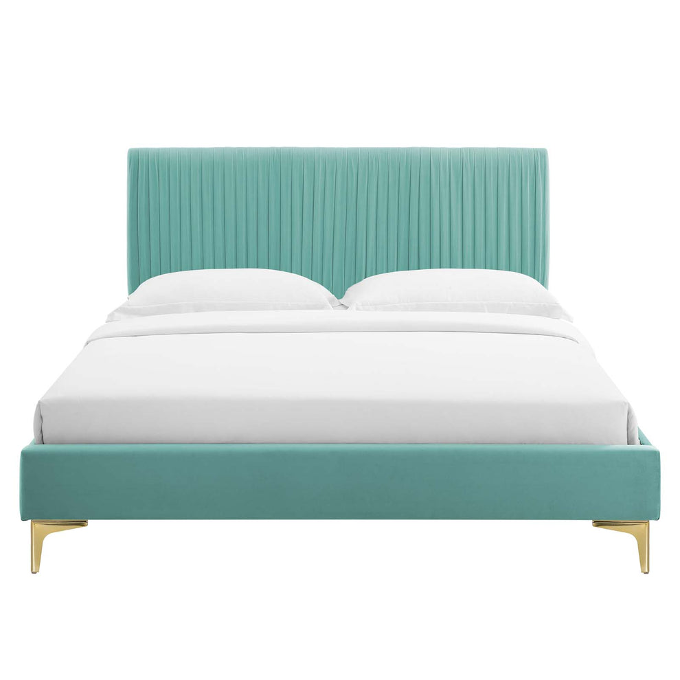 Modway Peyton Performance Velvet Queen Platform Bed - MOD-6595 | Beds | Modishstore - 26
