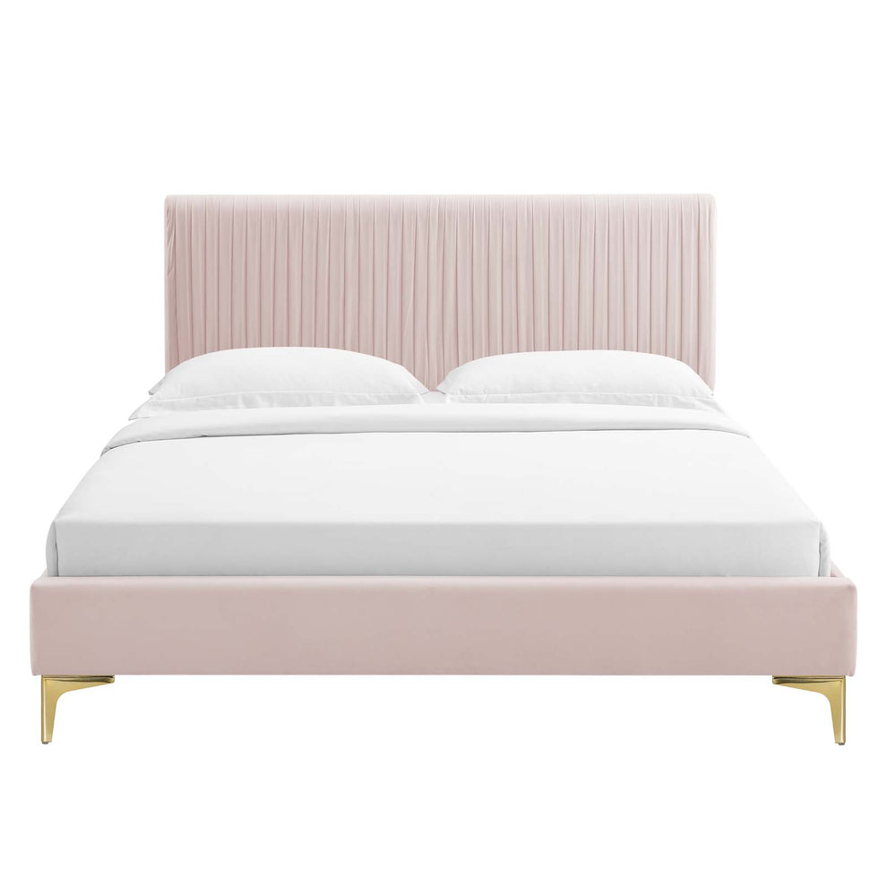 Modway Peyton Performance Velvet Queen Platform Bed - MOD-6595 | Beds | Modishstore - 42