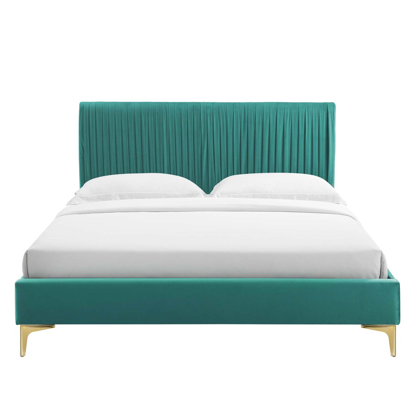 Modway Peyton Performance Velvet Queen Platform Bed - MOD-6595 | Beds | Modishstore - 49