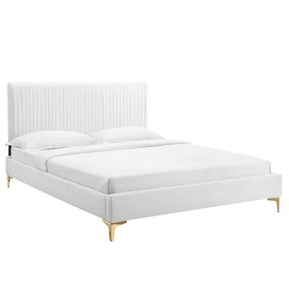 Modway Peyton Performance Velvet Queen Platform Bed - MOD-6595 | Beds | Modishstore - 51