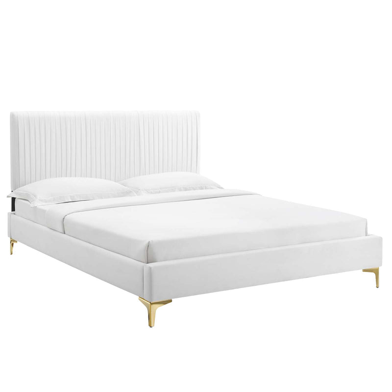 Modway Peyton Performance Velvet Queen Platform Bed - MOD-6595 | Beds | Modishstore - 51