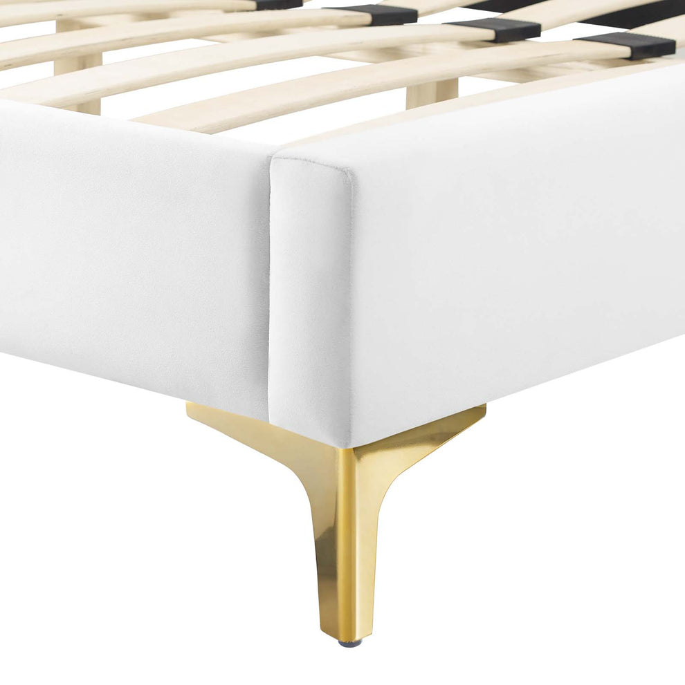 Modway Peyton Performance Velvet Queen Platform Bed - MOD-6595 | Beds | Modishstore - 53
