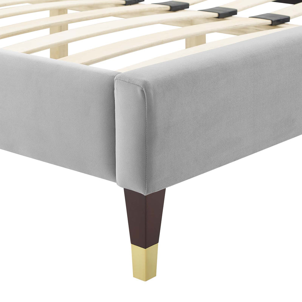 Modway Peyton Performance Velvet Queen Platform Bed - MOD-6596 | Beds | Modishstore - 20