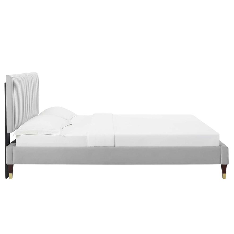 Modway Peyton Performance Velvet Queen Platform Bed - MOD-6596 | Beds | Modishstore - 21