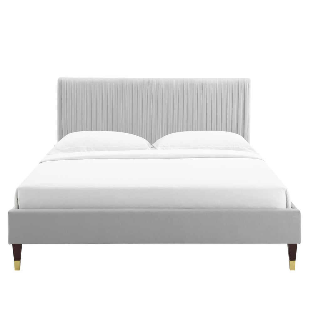 Modway Peyton Performance Velvet Queen Platform Bed - MOD-6596 | Beds | Modishstore - 22