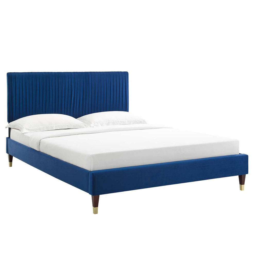 Modway Peyton Performance Velvet Queen Platform Bed - MOD-6596 | Beds | Modishstore - 34
