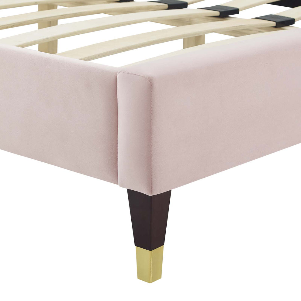 Modway Peyton Performance Velvet Queen Platform Bed - MOD-6596 | Beds | Modishstore - 44