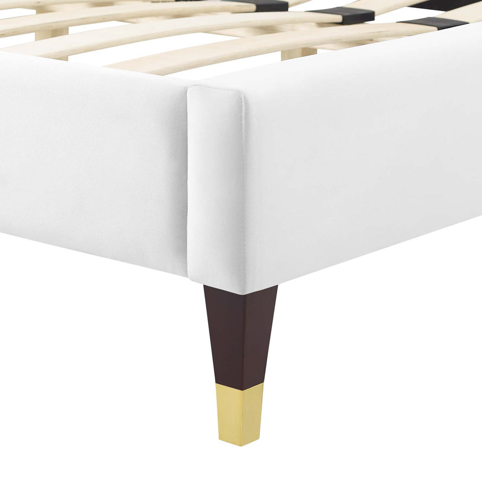 Modway Peyton Performance Velvet Queen Platform Bed - MOD-6596 | Beds | Modishstore - 60