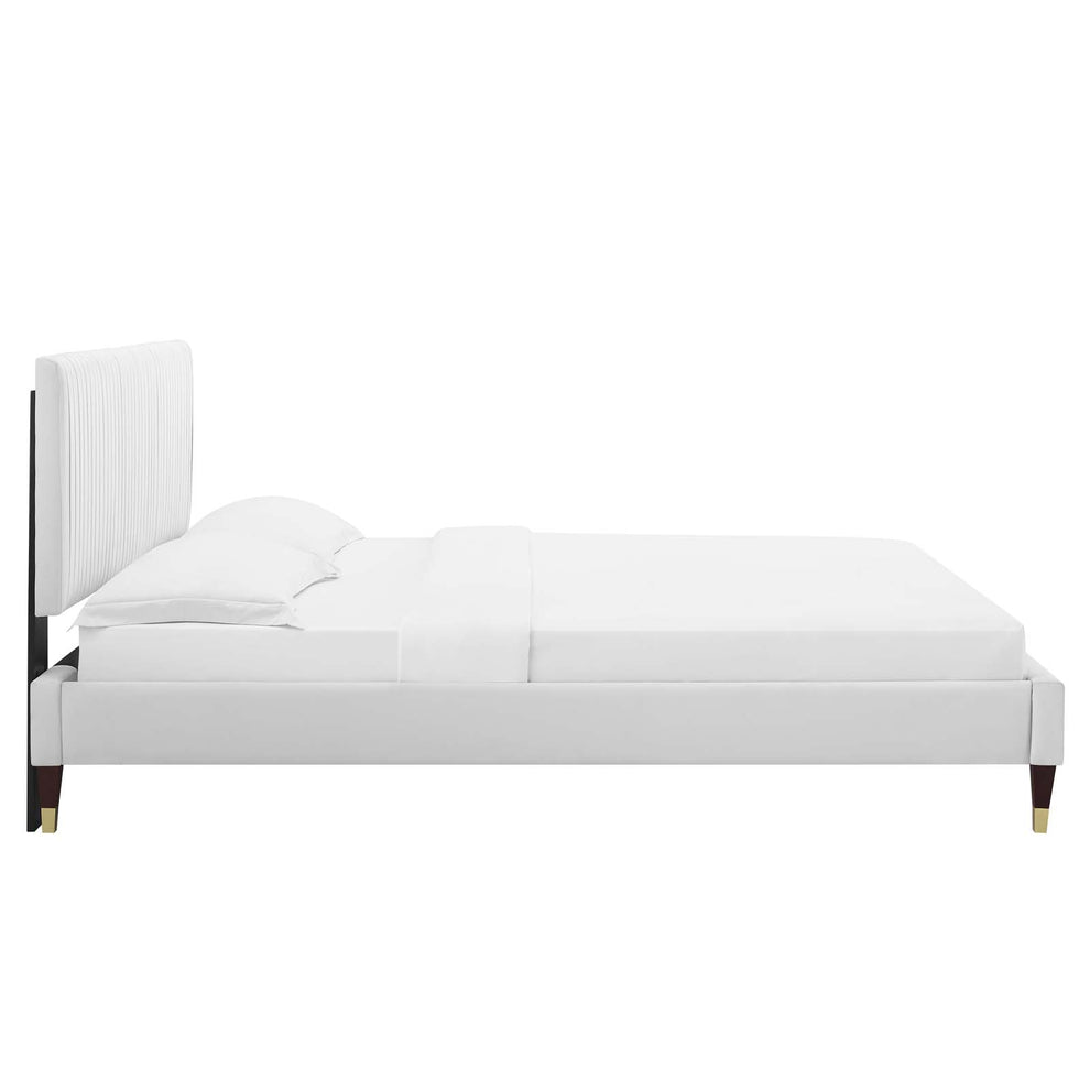 Modway Peyton Performance Velvet Queen Platform Bed - MOD-6596 | Beds | Modishstore - 61