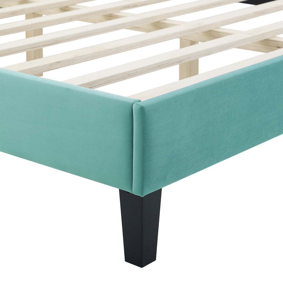 Modway Peyton Performance Velvet Queen Platform Bed - MOD-6597 | Beds | Modishstore - 25