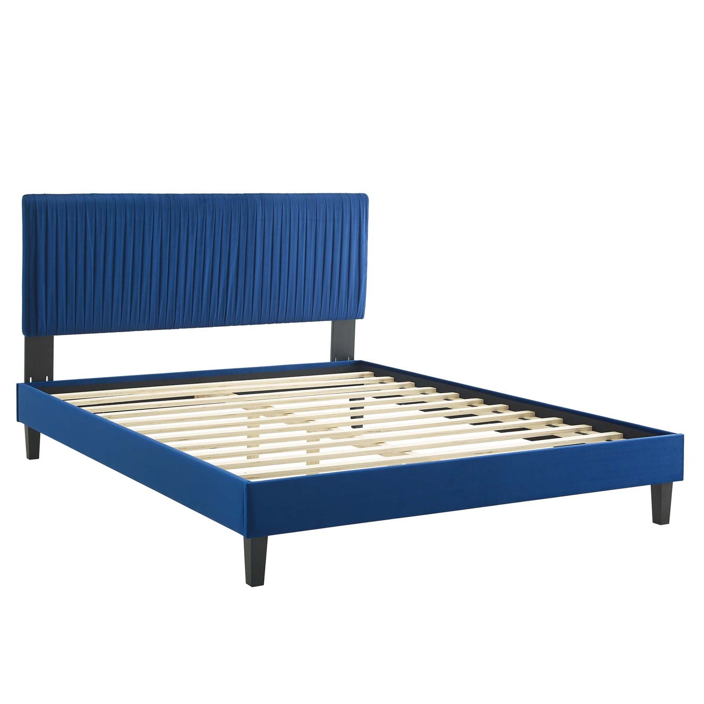 Modway Peyton Performance Velvet Queen Platform Bed | Beds | Modishstore-31