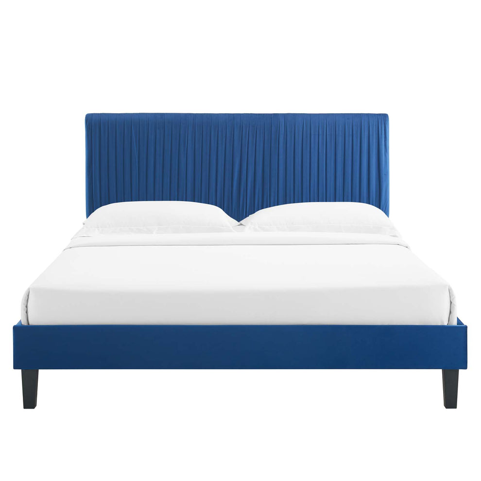 Modway Peyton Performance Velvet Queen Platform Bed - MOD-6597 | Beds | Modishstore - 34