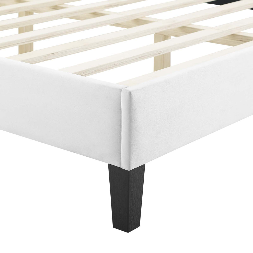 Modway Peyton Performance Velvet Queen Platform Bed - MOD-6597 | Beds | Modishstore - 53