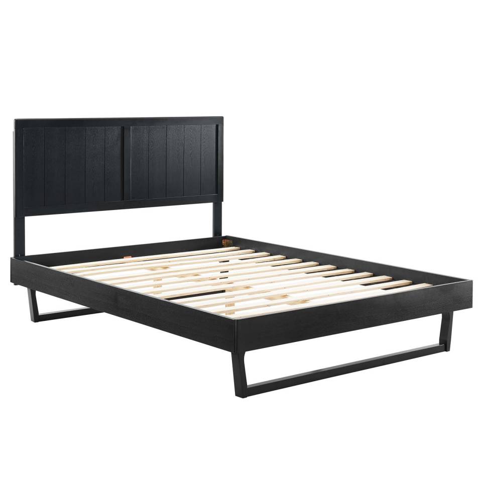 Modway Alana King Wood Platform Bed With Angular Frame - MOD-6617 | Beds | Modishstore - 3