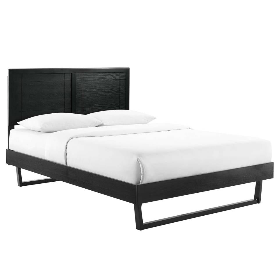 Modway Marlee Full Wood Platform Bed With Angular Frame | Beds | Modishstore-2