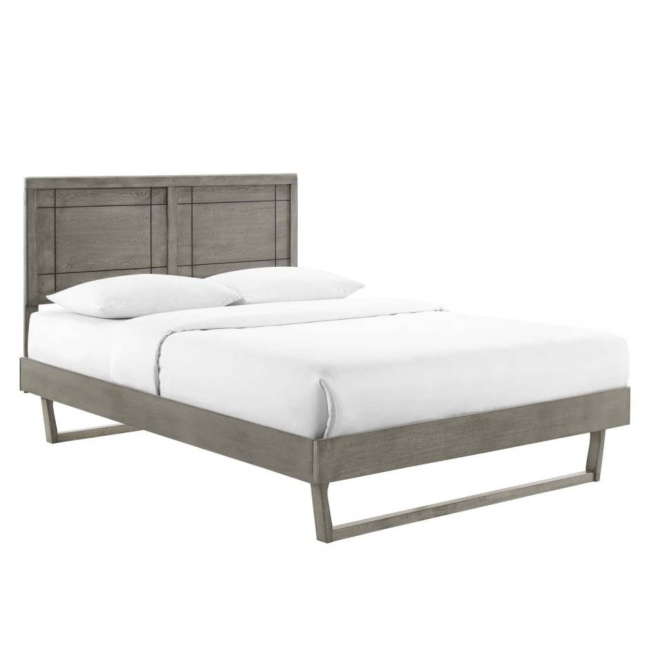 Modway Marlee Full Wood Platform Bed With Angular Frame - MOD-6625 | Beds | Modishstore - 12