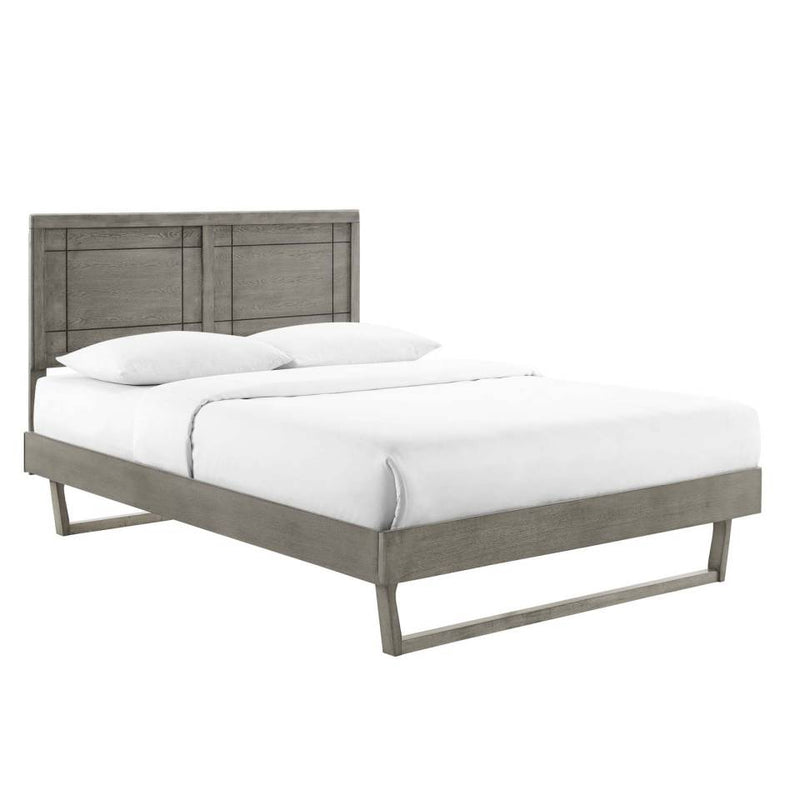 Modway Marlee King Wood Platform Bed With Angular Frame - MOD-6626 | Beds | Modishstore - 12