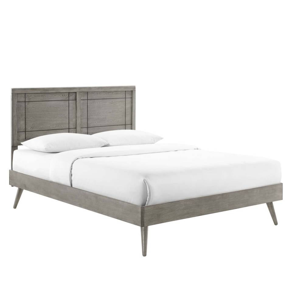 Modway Marlee Full Wood Platform Bed With Splayed Legs | Beds | Modishstore-12