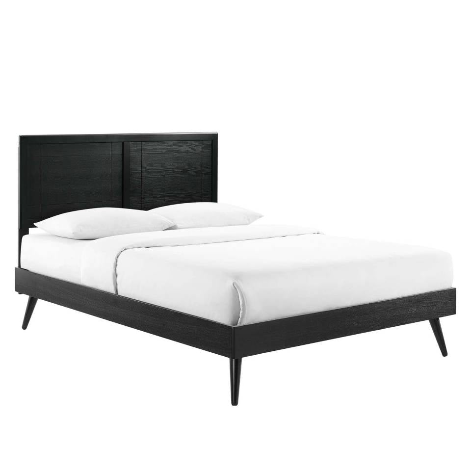 Modway Marlee Twin Wood Platform Bed With Splayed Legs | Beds | Modishstore-2