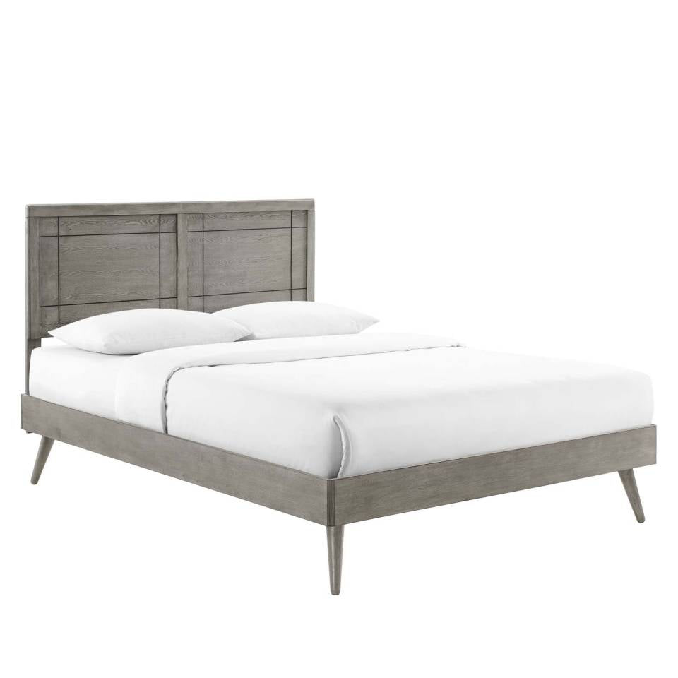 Modway Marlee Twin Wood Platform Bed With Splayed Legs - MOD-6630 | Beds | Modishstore - 12