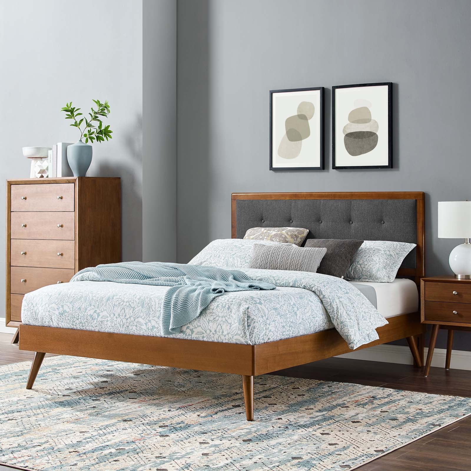 Willow Full Wood Platform Bed With Splayed Legs By Modway - MOD-6637 | Beds | Modishstore - 34