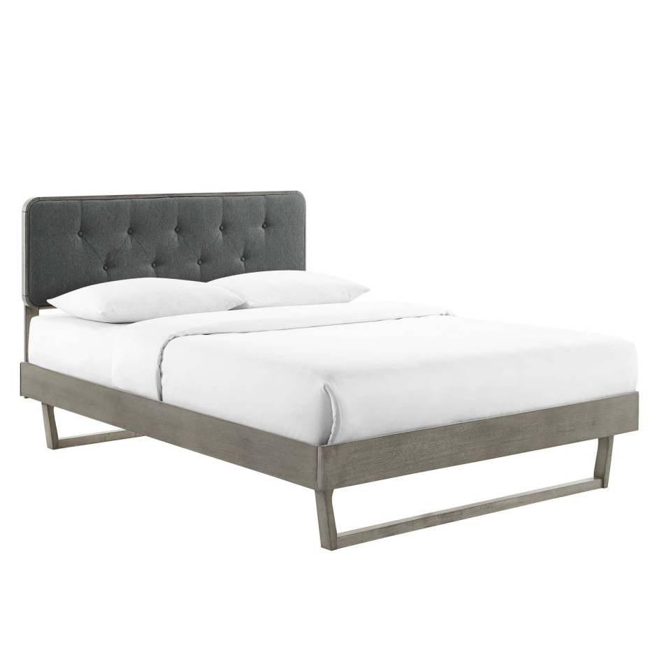 Modway Bridgette King Wood Platform Bed With Angular Frame - MOD-6644 | Beds | Modishstore - 12