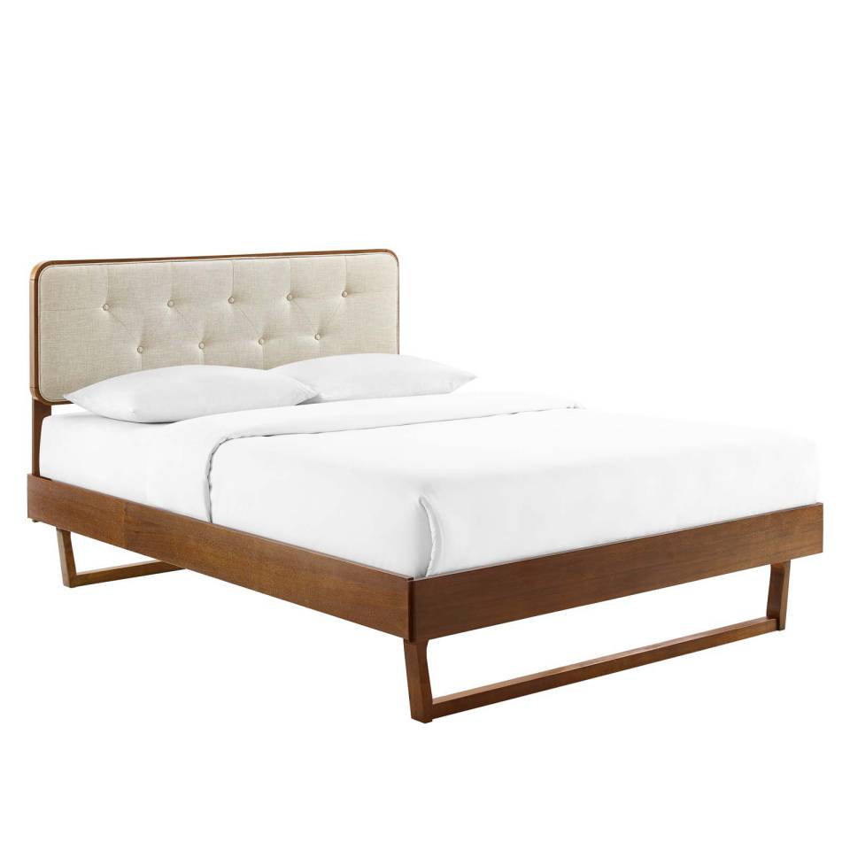 Modway Bridgette Twin Wood Platform Bed With Angular Frame - MOD-6645 | Beds | Modishstore - 1