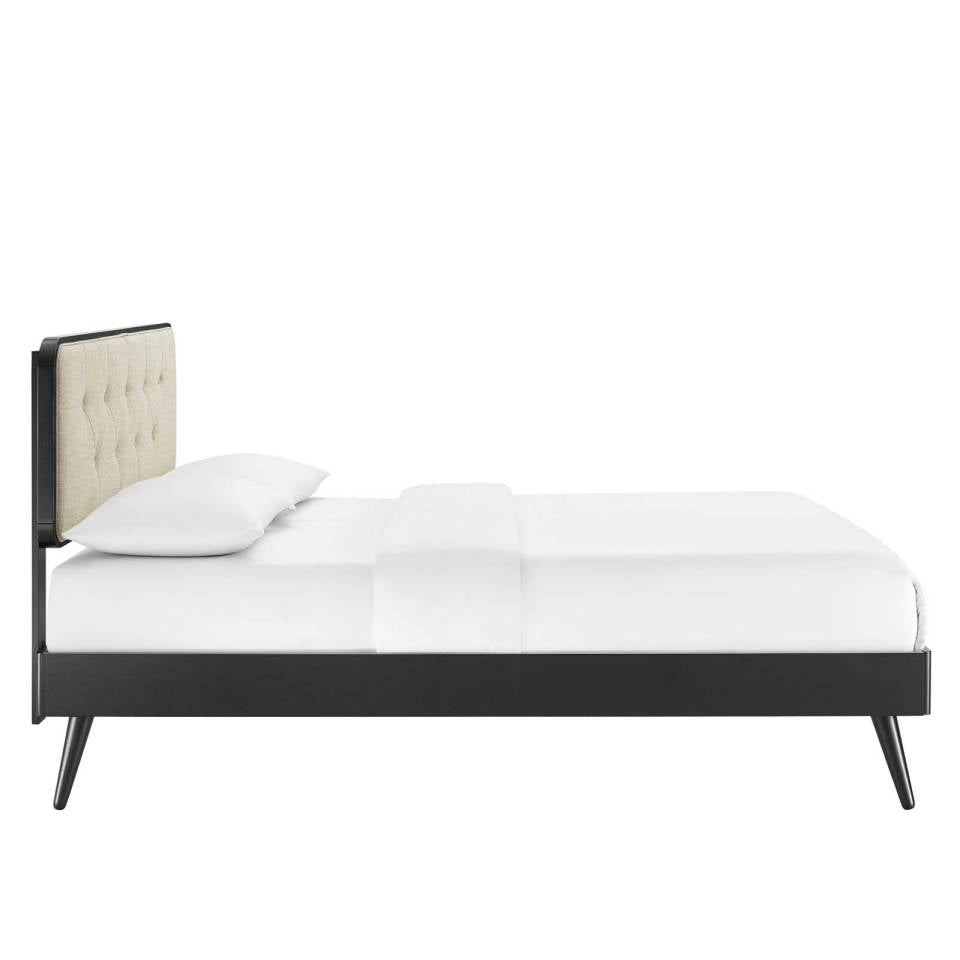 Modway Bridgette Full Wood Platform Bed With Splayed Legs - MOD-6646 | Beds | Modishstore - 4