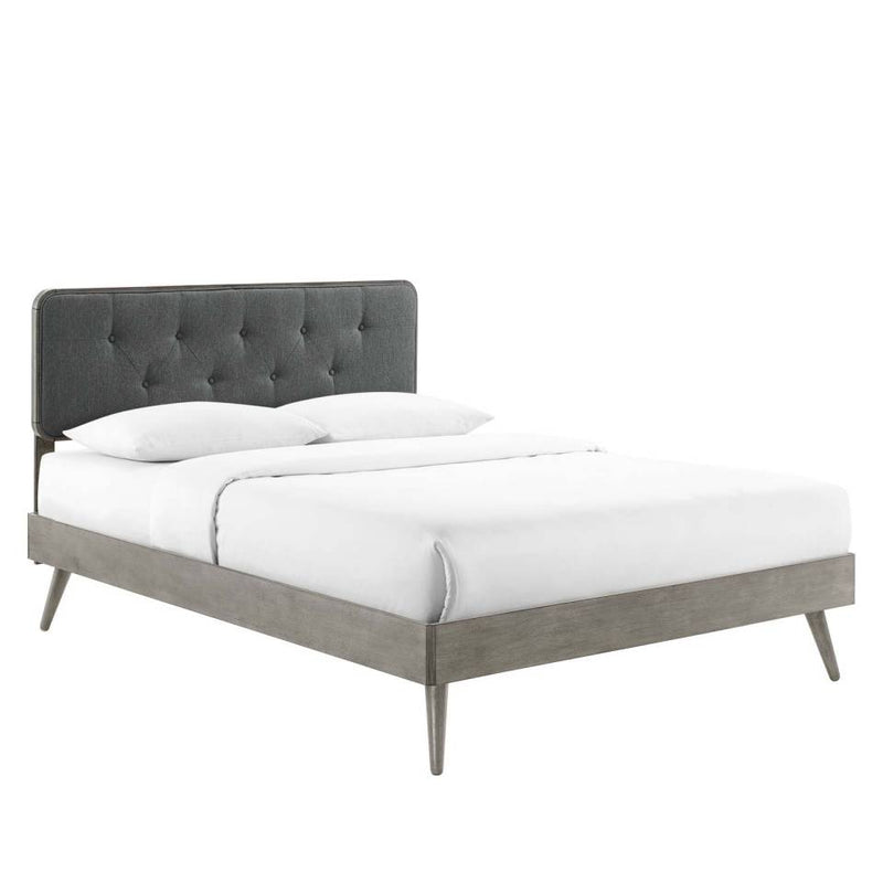Modway Bridgette Full Wood Platform Bed With Splayed Legs - MOD-6646 | Beds | Modishstore - 12