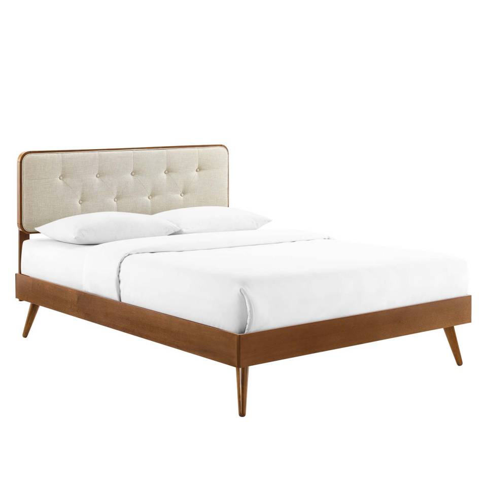 Modway Bridgette Full Wood Platform Bed With Splayed Legs | Beds | Modishstore-15