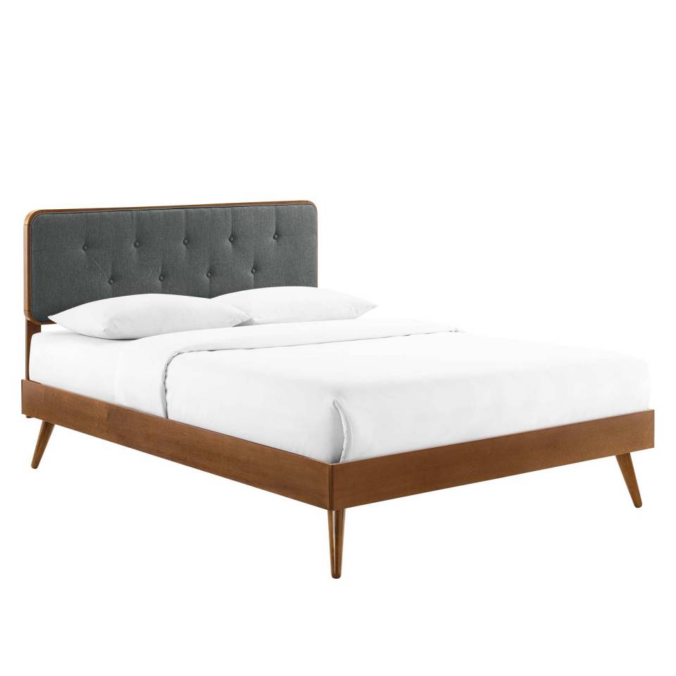 Modway Bridgette Full Wood Platform Bed With Splayed Legs | Beds | Modishstore-16