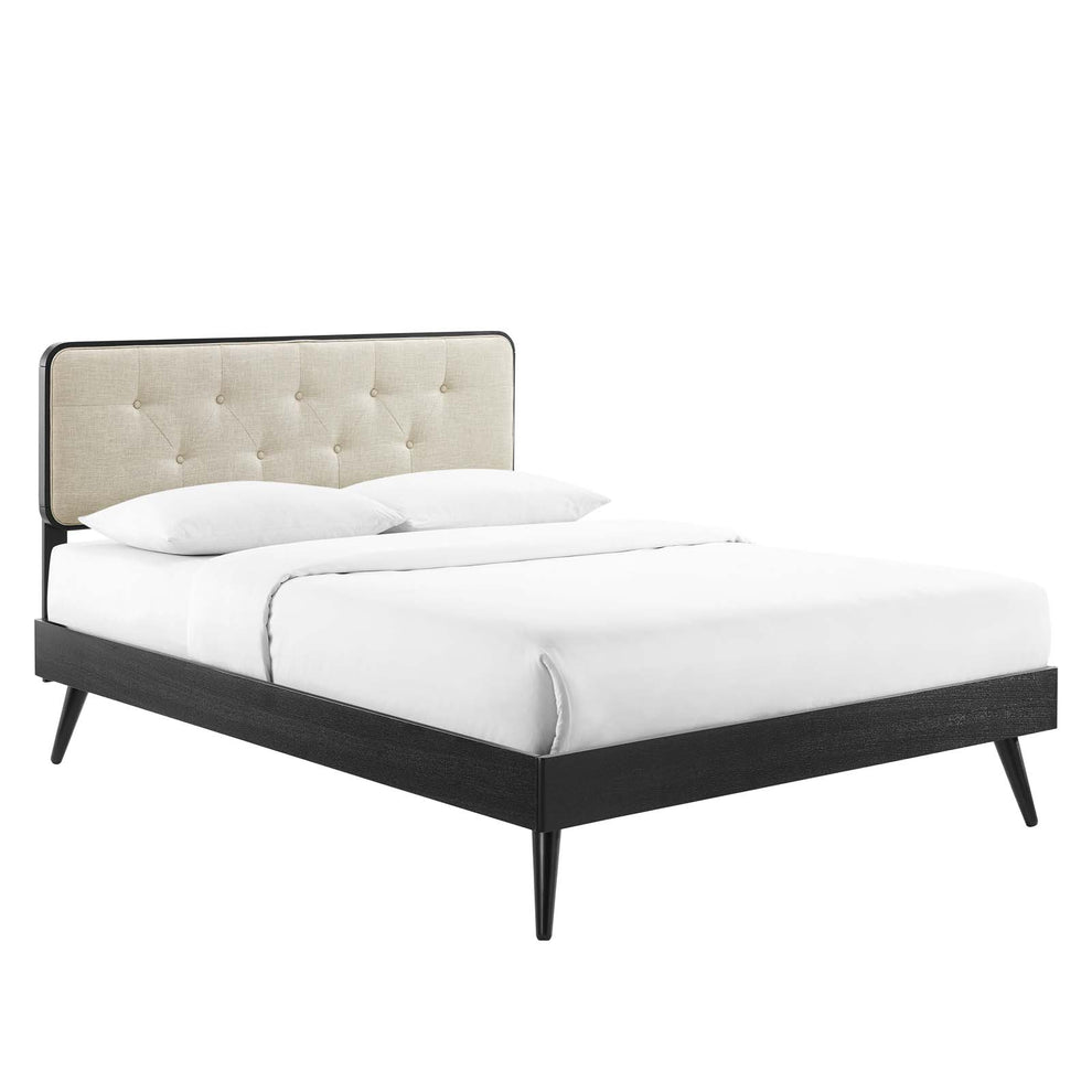 Modway Bridgette King Wood Platform Bed With Splayed Legs - MOD-6647 | Beds | Modishstore - 1