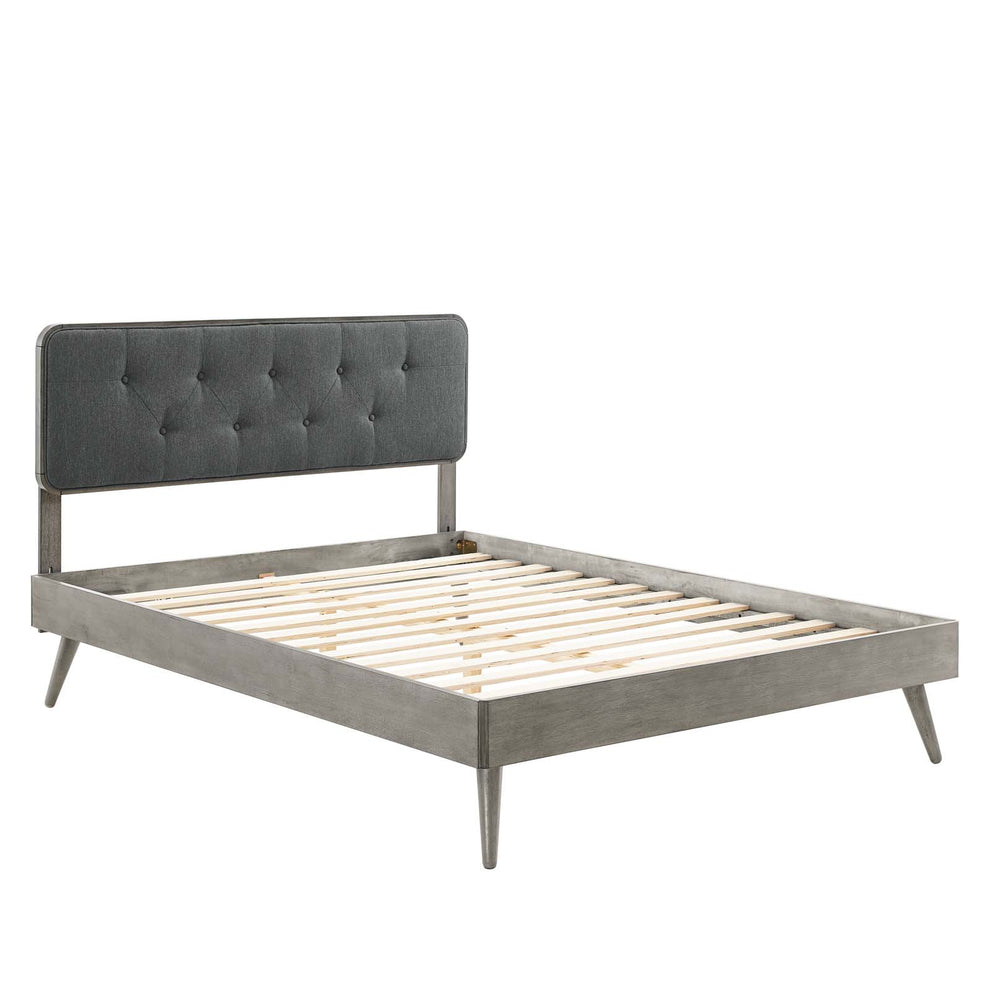Modway Bridgette King Wood Platform Bed With Splayed Legs - MOD-6647 | Beds | Modishstore - 6