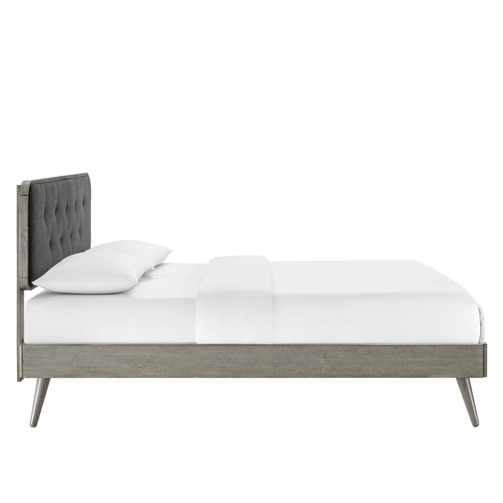 Modway Bridgette King Wood Platform Bed With Splayed Legs - MOD-6647 | Beds | Modishstore - 7