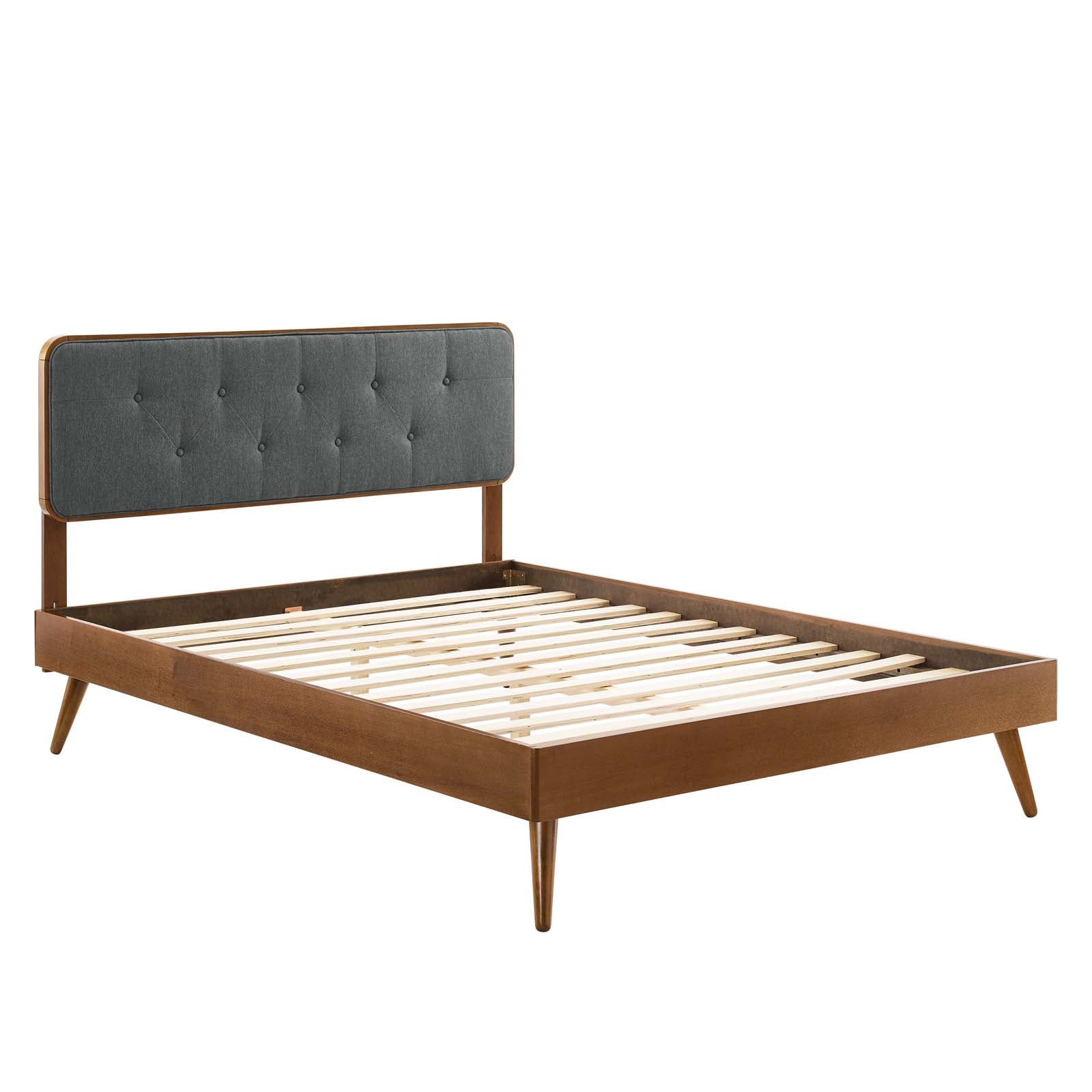 Modway Bridgette King Wood Platform Bed With Splayed Legs | Beds | Modishstore-22