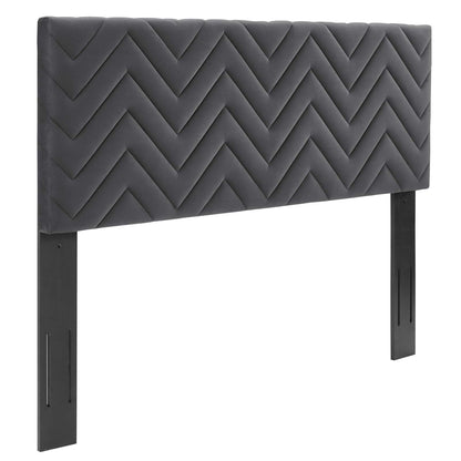 Mercy Chevron Tufted Performance Velvet Twin Headboard By Modway - MOD-6658 | Headboards | Modishstore - 2