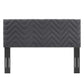 Mercy Chevron Tufted Performance Velvet Full/Queen Headboard By Modway - MOD-6659 | Headboards | Modishstore - 3