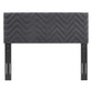 Mercy Chevron Tufted Performance Velvet Full/Queen Headboard By Modway - MOD-6659 | Headboards | Modishstore - 4