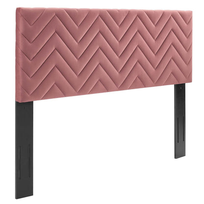 Mercy Chevron Tufted Performance Velvet Full/Queen Headboard By Modway - MOD-6659 | Headboards | Modishstore - 9